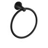 Matte Black Oval Bathroom Towel Ring