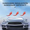 Titanium Upgraded Car Windshield Sun Shade Umbrella 7-Layer UV Blocking Sunshade