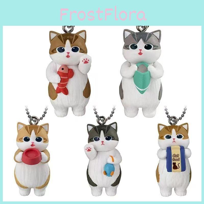 Katzen-Action-Schlüsselanhänger-Figur Cartoon-Modell Spielzeug Dekoration Kindergeschenke Ornament