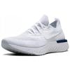 New Nike Epic React Flyknit White Racer Blue Women's AQ0070-100