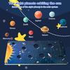 1 Set Sonnensystem-Spielzeug für Kinder mit 8 3D-Sonnenplaneten und 9 Karten, Modell des Universums, astronomische Wissenschaft, Lernen von STEM, pädagogisches Holzpuzzle, Brettspiel für Jungen