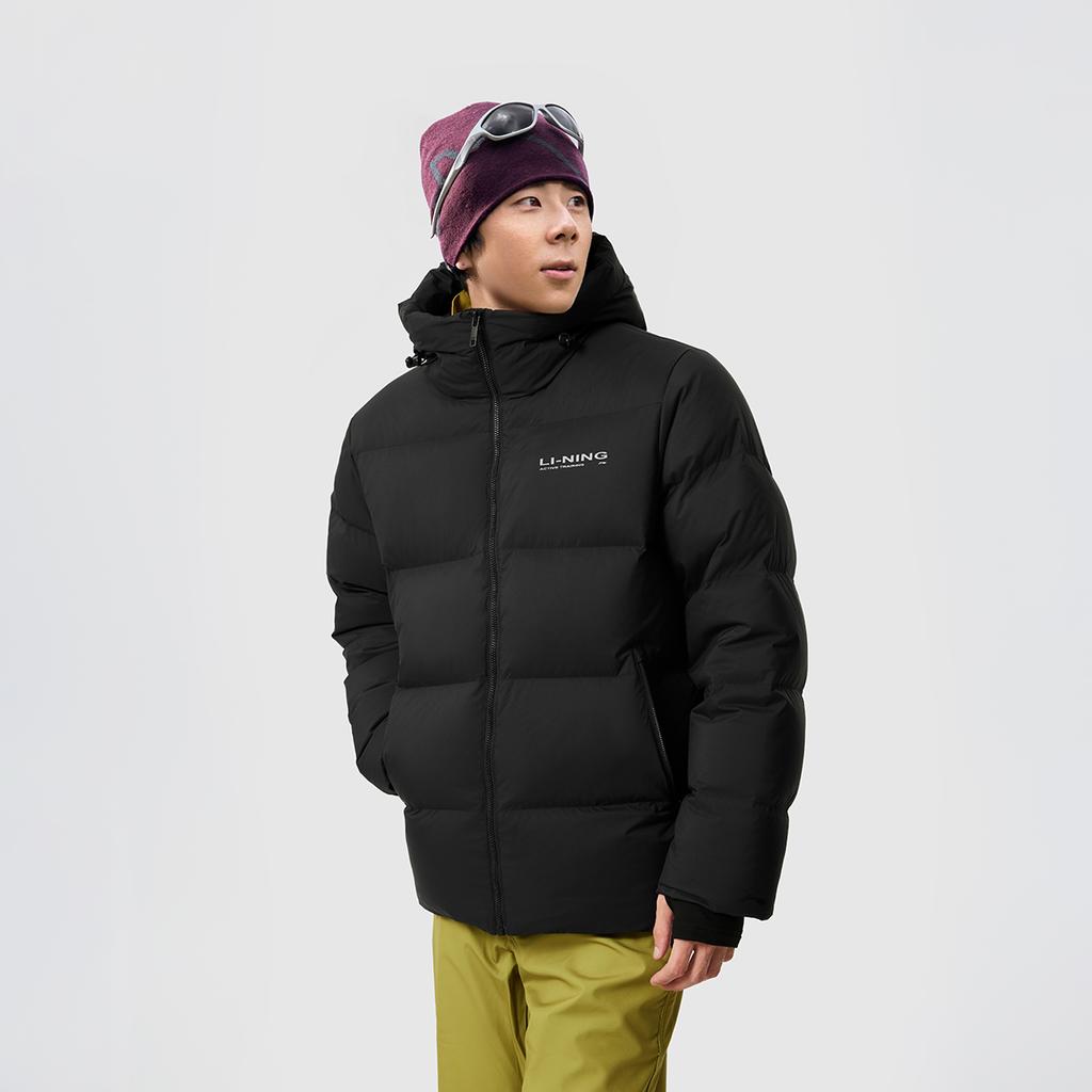 Li Ning Fitness Series Down Jacket Men's Black AYMU701-1