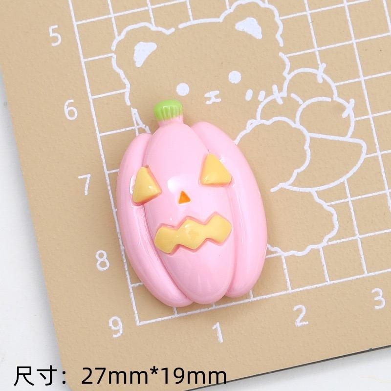10Pcs New Cute Halloween Pumpkin Ghost Cat Series Flat Back Resin Cabochons Scrapbooking DIY Jewelry Craft Decoration Accessorie