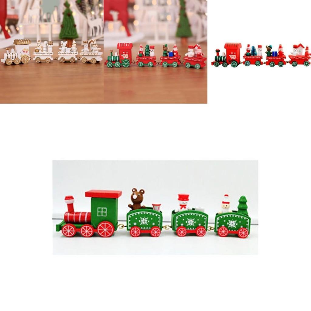Delizioso Treno di Legno Decorazione Natalizia Regalo Ideale per le Feste per Bambini e Scuole