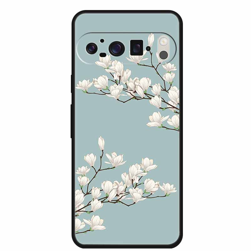 3D Emboss Cover For Google Pixel 9 Pro XL / Pixel 9 Pro / Pixel 9 Case Flower Relief Soft Silicone Cover For for Google Pixel 9