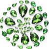 50pcs Hand-Sewn Water Drop Rhinestones: Colored Crystal Glass for DIY Wedding Dress and Clothing Accessories