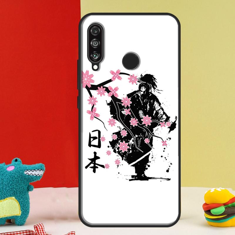 Japanese Style Samurai Art For Huawei Nova Y91 Y90 Y60 Y70 Y72 Y61 9 10 SE 12i 12s 11i 5T P60 Pro P20 P30 P40 Lite Case