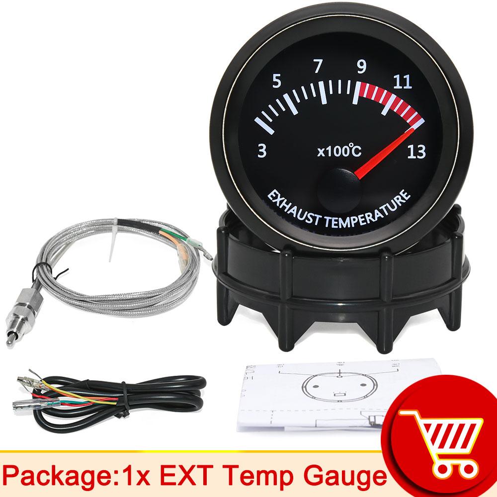 52mm Water Temp/Oil Temp/Voltmeter/Oil Press BAR PSI /Vacuum/Boost Gauge/Air Fuel Ratio/EGT Gauge With Sensor Fit for 12V Car