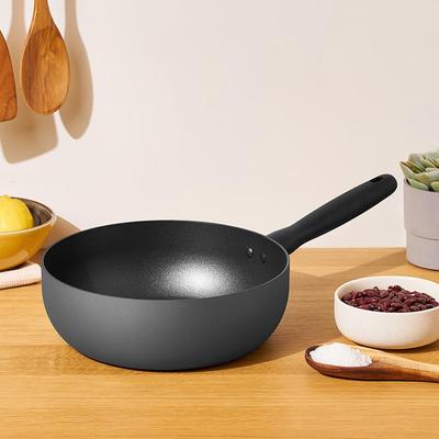 BAUHAUS Induction Nonstick Wok Pan (24cm) No PFOA Grey