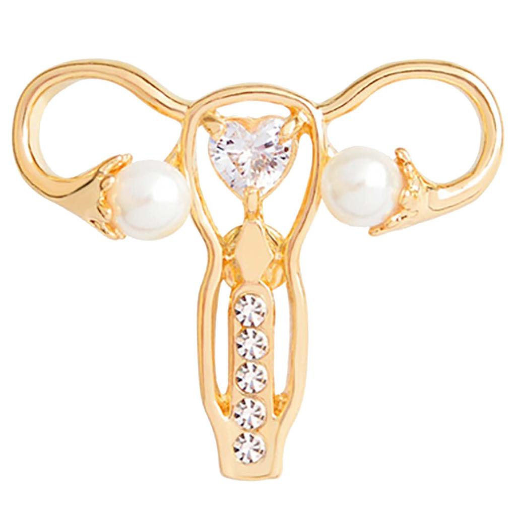 New Creative Human Body Shape Brooch Mother Uterus Shape Brooch