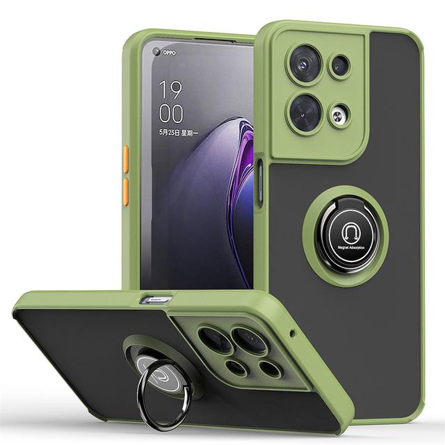 Magnet Matte Case For Oppo Reno 8 7 Z Find X5 Pro Lite A52 A92 A72 A73 A16 A16K A76 A5 A9 2020 5G Shockproof Hard Cover Funda