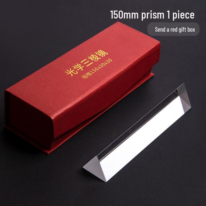 

Трикутна скляна призма для наукових експериментів - Створіть веселку з семи кольорів, ідеально підходить для дитячої освіти та студентських проєктів.