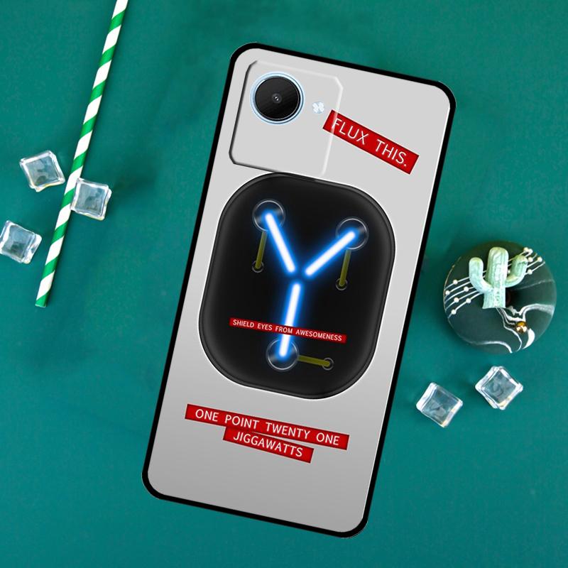 

Back To The Future OUTATIME For Realme C71 C75 C55 C53 C67 C61 C33 C63 C51 10 11 12 13 14 Pro Plus C65 GT7 15 Pro Case Realme GT7 Pro