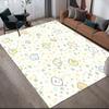 Sumikko Gurashi2 Flannel Pattern Square Carpet,Area Rug,Carpet Rug for Living Room Bedroom Sofa Playroom Decor,Non-slip Floor Mat