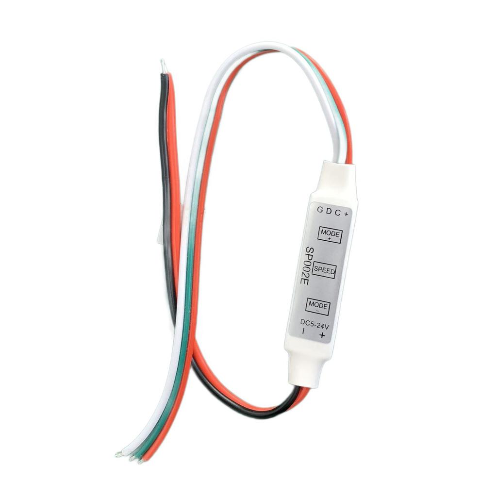 SP002E Mini 3-Key LED Controller for Dream Color 2812B WS2811 Full Color LED Strip with USB Dimmer
