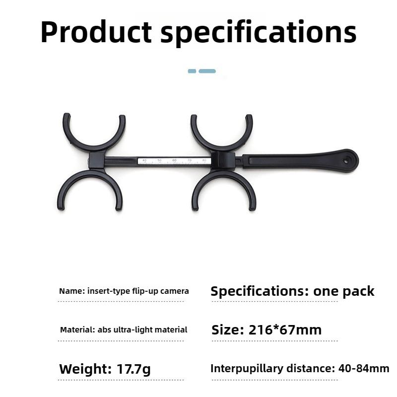 Insert-Type 4-Lens Adjustable To 84Mm Scale Optical Optometry Flip Trial Lens Holder Plastic Frame Amblyopia Myopiatraining Tool