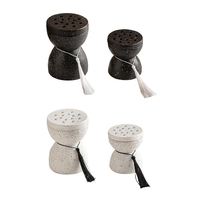 Handheld incense burner resin fringed waist coal ball aromatherapy burner desktop ornament