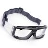 Sports Goggles UltravioletProof Impact Resistance Scratchproof Football Protective Glasses(Black )
