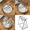 Stylish Black Triangles Coffee Cup Display Rack Designs Accessory for Kitchen Counters and Office Spaces Saving
