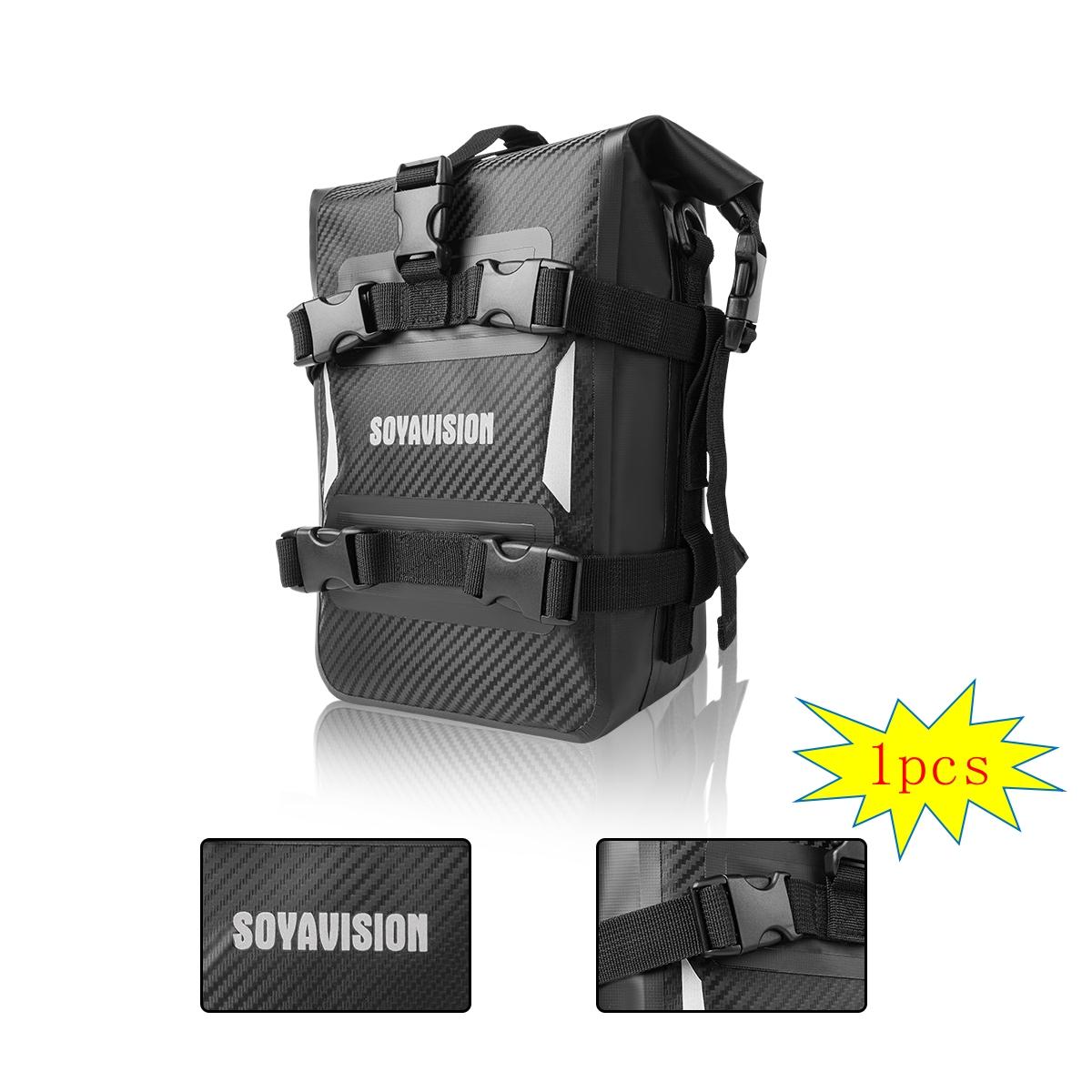 

Reflective Motorcycle Dry Bag Bumper Crash Bar Bags 7L-9L Motorcycle Sissy Bar Back Seat Saddle Rack Side Tool Bag Pack