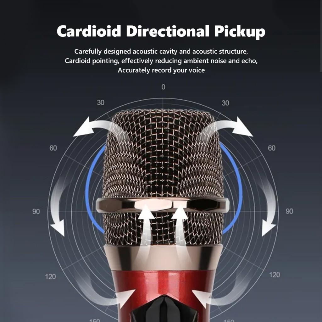 Wireless Microphone Karaoke UHF Receiver Rechargeable Wireless Microphone For Speaker HomeKTV