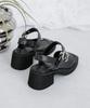 Edel9 Chase Buckle Platform Sandals 6Cm