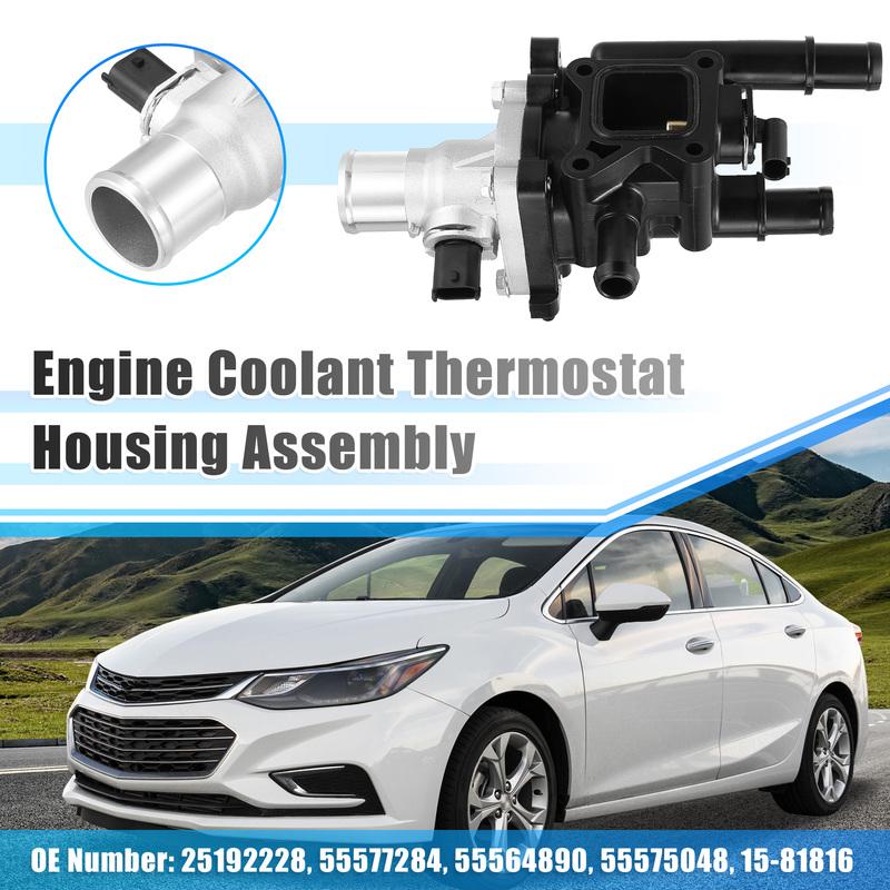 X Autohaux Auto Engine Coolant Thermostat Housing Assembly for Chevy Cruze Limited For Chevrolet Sonic Trax Car Accessories
