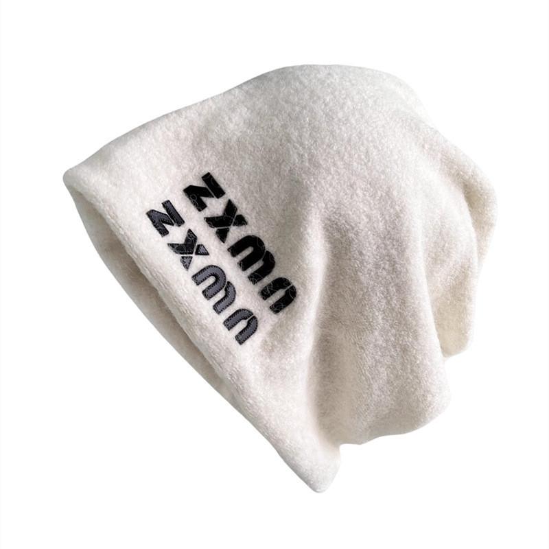 Women Fall Winter Cotton Beanie Hat With Ear Protection For Casual Warmth