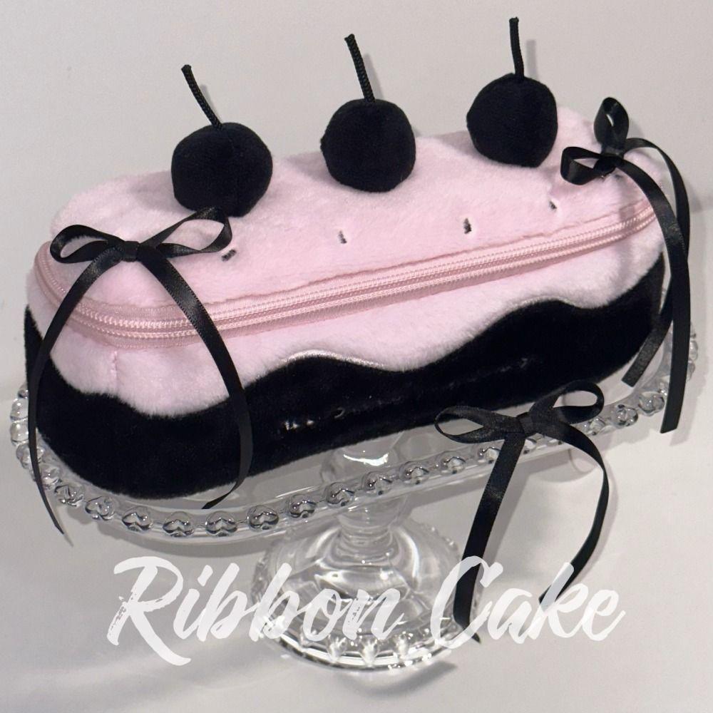 Cherry Cake Pen Bag Large Capacity Stationery Bag New Pen Pouch  Students