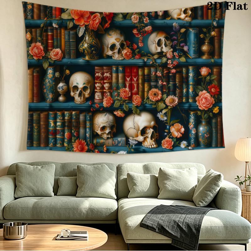 Fantasy Bookself Wall Tapestry Aesthetic Wall Hanging Printed Fabric Blanket Decorative Tapestries for Bedroom Living Room Home Decor