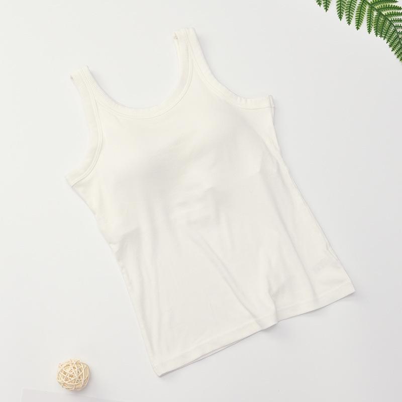 Versatile Modal Women's Tank Top with Built-In Bra & Padding - Perfect for Underwear or Outerwear