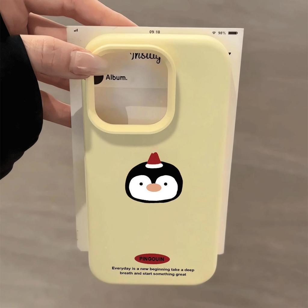 Cute Penguin Soft Case for Apple 17 Pro Max/16/15/14 Pro/12 Pro - Mochi New Style