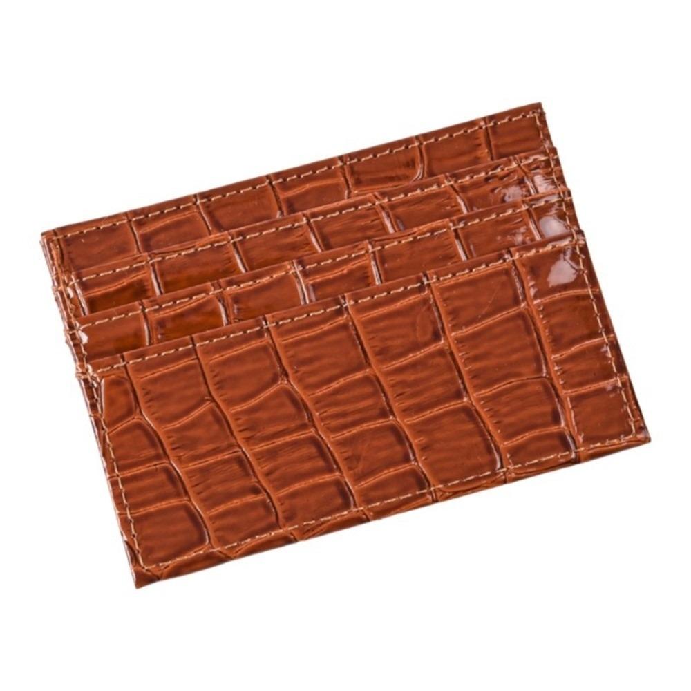 

Multi-functional Credit Card Holder Pu Leather Bank Card Case Mini Card Holder Student червоний/коричневий