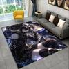 Gothic Dark Cartoon Cute Girls Anime Characters Large Area Rug Non-slip Carpet for Bedroom Living Room Sofa Doormat Home Decor