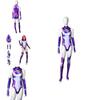 Mono de Cosplay Starfire de Teen Titans Disfraz de Halloween para Adultos Niños Tejido Elástico Transpirable Estampado 3D