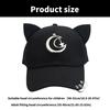 Women Kitten Ears Baseball Hat Cats Ear Versatile Hat for Idol Concert Shows Breathable Hat for Adults