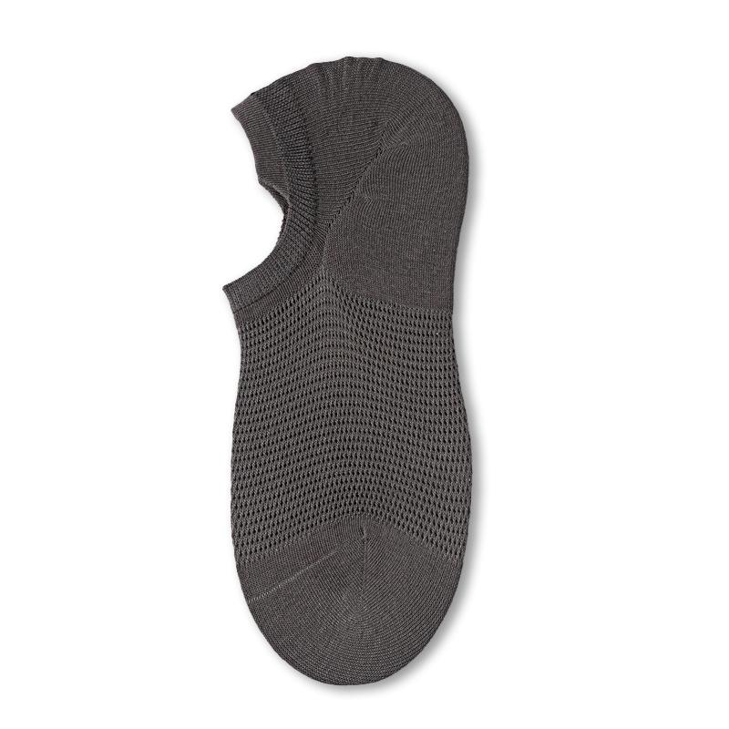Men's Summer Mesh Breathable 10A Antibacterial Invisible Shallow Mouth Do Not Fall Off with The Boat Socks