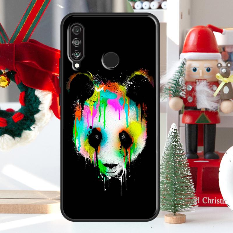 Cartoon Panda For Huawei Nova Y73 Y60 Y70 Y90 Y72 Y61 Y91 7i 8i 11i 12i 12s 9 10 SE P20 P30 P40 Lite Case