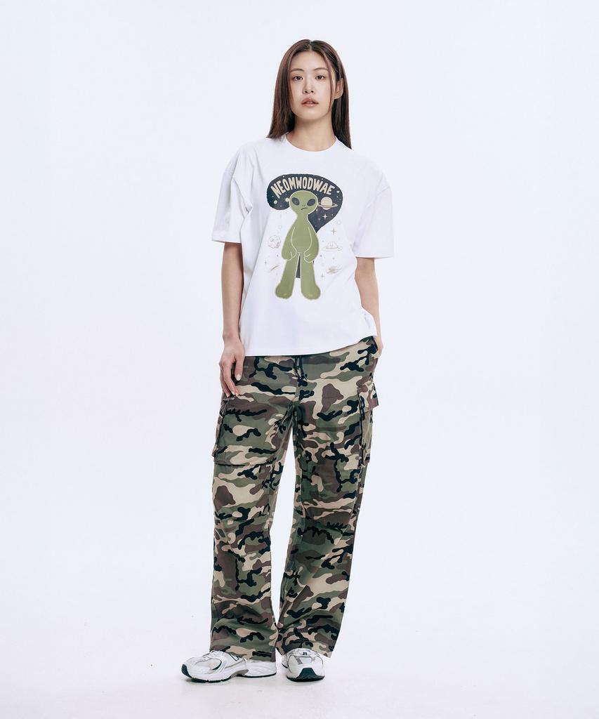 WILDROCK Military Vintage Wide Cargo Pants_Light Camo