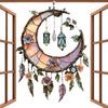 Outdoor Sun Catchers Moon Flower Window Decoration Acrylic Pendant Sunshine Catcher Ornament For Garden Home Room