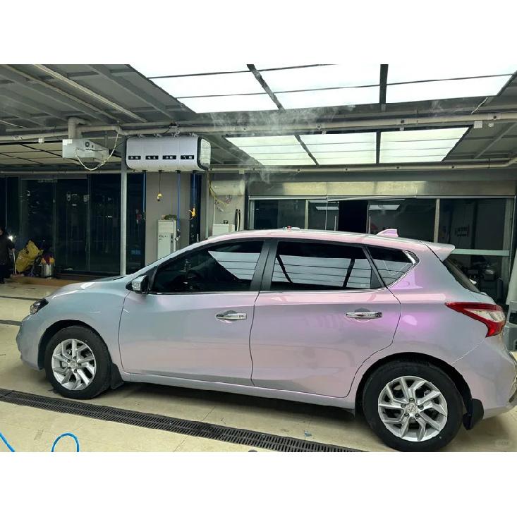 Gloss Chameleon Vinyl Wrap Film Grey to Red Color Shift Self Adhesive Decal Sticker Car Wrapping Foil Air Release