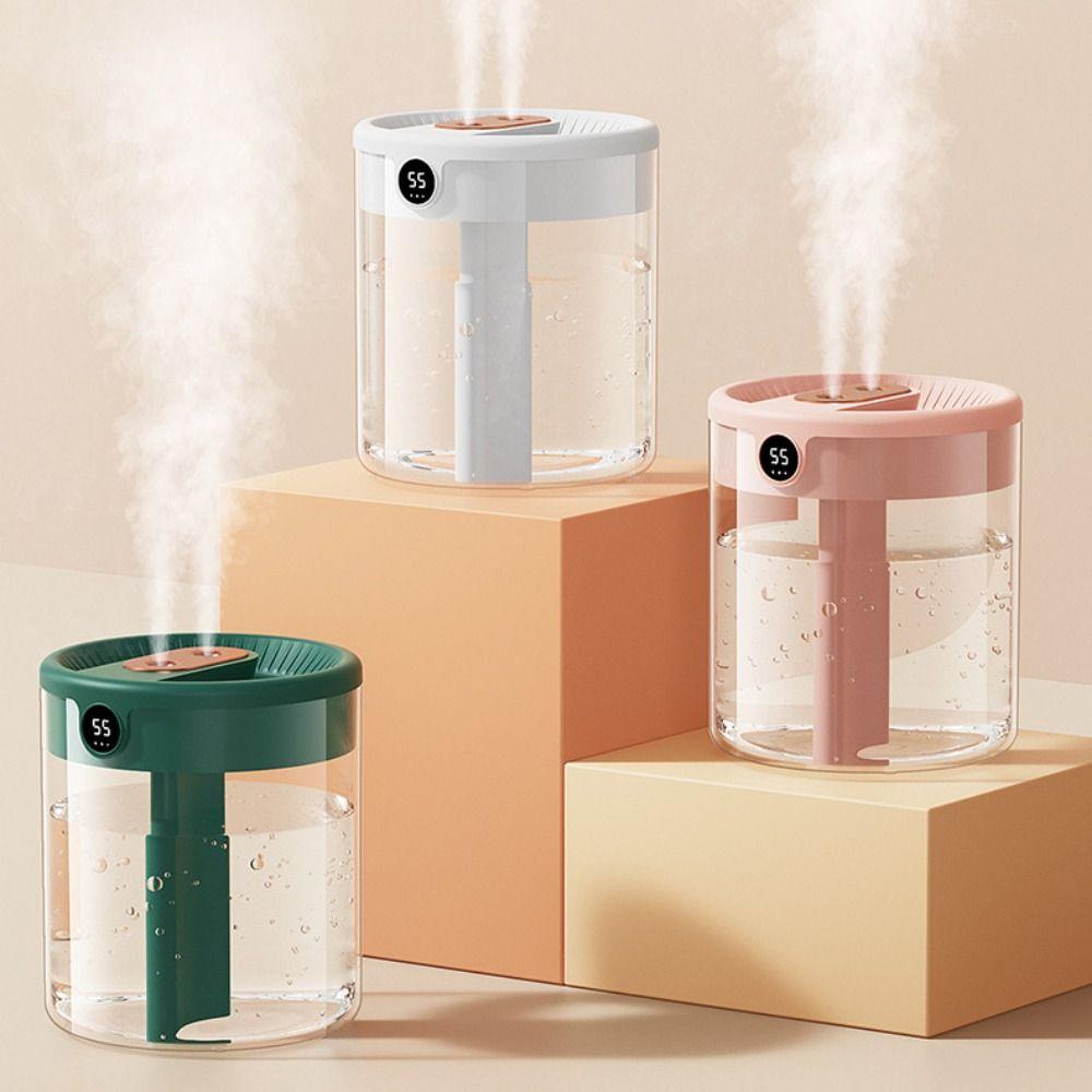 2L Air Humidifier Silent Operation Aromatherapy Machine Smart LED Humidifier  Desktop