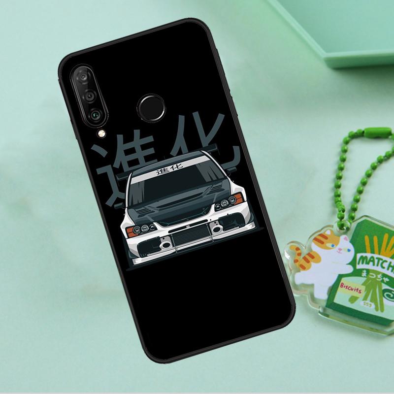 JDM Car Evo For Huawei Nova Y90 Y70 Y60 Y61 Y91 Y72 9 10 SE 12i 12s 11i 5T P60 Pro P20 P30 P40 Lite Case