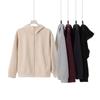 Unisex Oversized High Neck Zip-Up Hoodie Sweater Winter Cotton Blend Warm Casual Streetwear