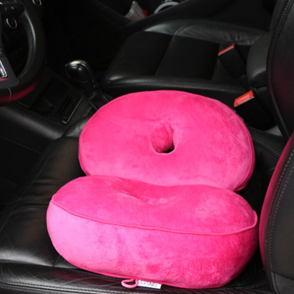 Dual Comfort Seat Cushion Memory Foam Hip Lift Seat Cushion Orthopaedic Memory Foam Support Cushion for Coccyx Sciatica