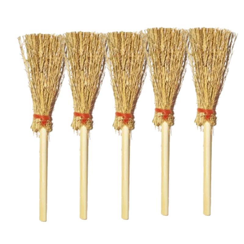 

5/10/20Pcs 10CM Mini Broom Witch Straw Brooms DIY Hanging Ornaments for Halloween Party Decor Costume Props Dollhouse Accessorie