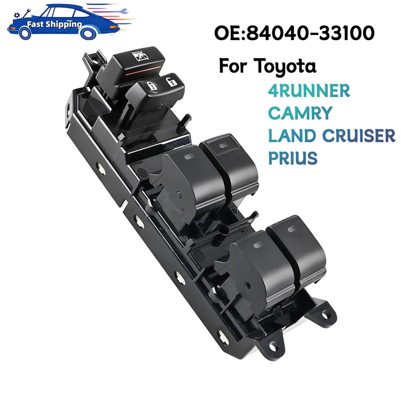 84040-33100 Master Power Window Switch Button For  2008 2009 2010 2011 2012 2013 2014 2015 Camry/Land Cruiser/Prius/Venza/Lexus 84040-33100
