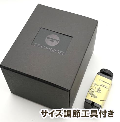 TECHNOS SOLAR WATCH Technos Solar Chronograph Light-Powered Men's Watch, Black, TAE4001ASB [Parallel Import]