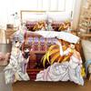 3D Anime Kawai Young Girls Kanokon Beding Set Printed Bed Linen Set With Pilowcase Soft Duvet Cover Soft Single Double Quen Super King-Sized Dimension