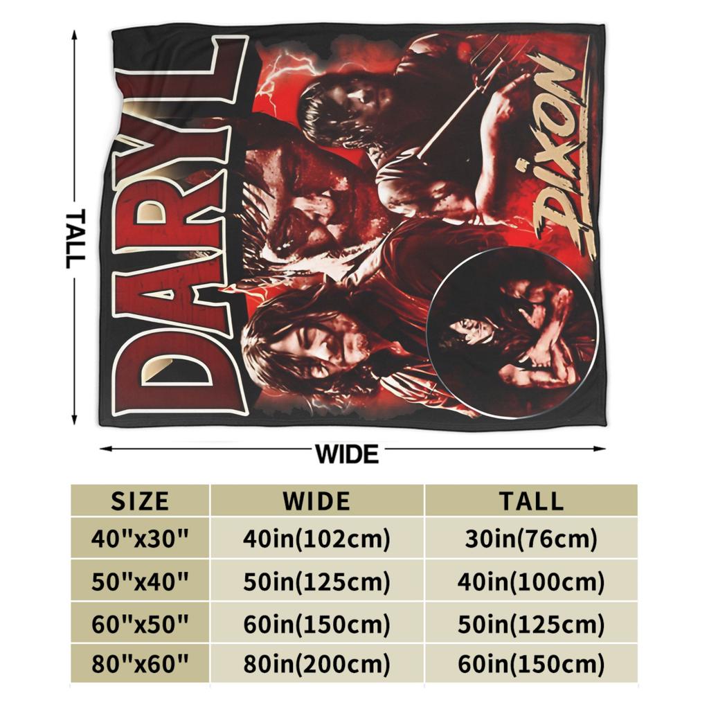 Daryl Dixon The Walking Dead Blanket Quality Warm Soft Throw Blanket Winter Kids Home Decor Fashion Bedspread
